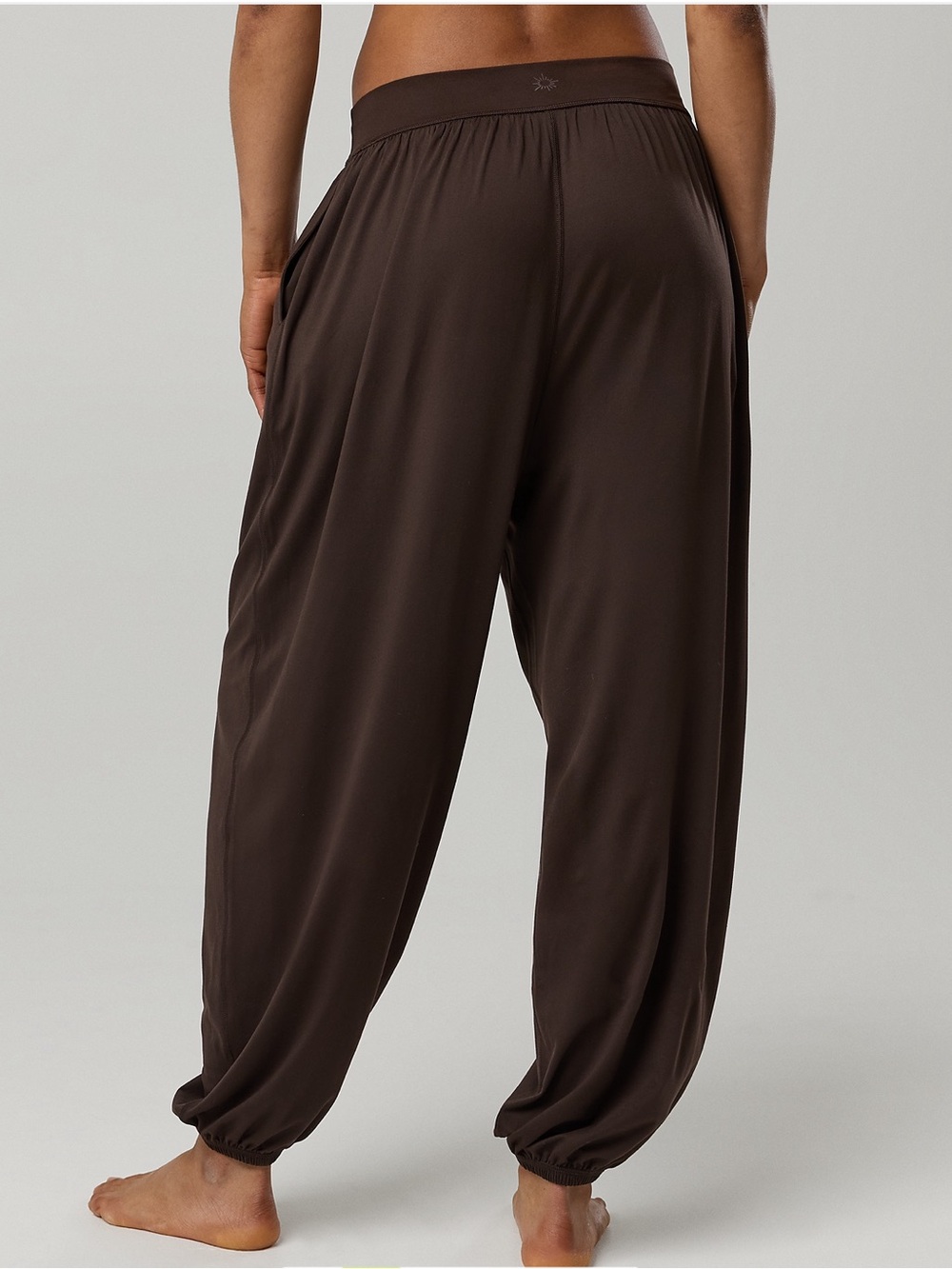 Aerie Offline Go With The Flow Baggy Jogger Pants Brown Size Medium - Picture 3 of 7